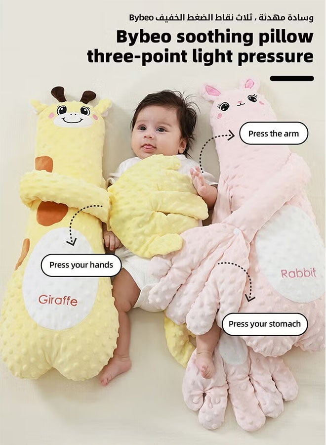 أجريون دمية تهدئة نوم الأطفال بكف مهدئ آلي، 52 أغنية آلاتية للأطفال، وسادة تربيت للمواليد، مهدئ نوم الأطفال، وسادة نوم ورضاعة للأطفال مع جهاز تحكم عن بعد، وسادة إرهاق الرضع لمنع الارتجاج، شكل بطّة لطيف. - Image 3